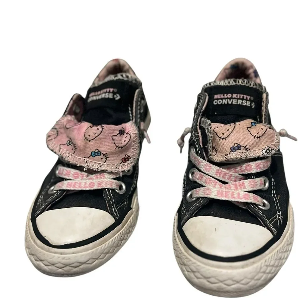 Hello Kitty x Converse Madison Toddler Low-Top Sneakers Black Pink Size 11